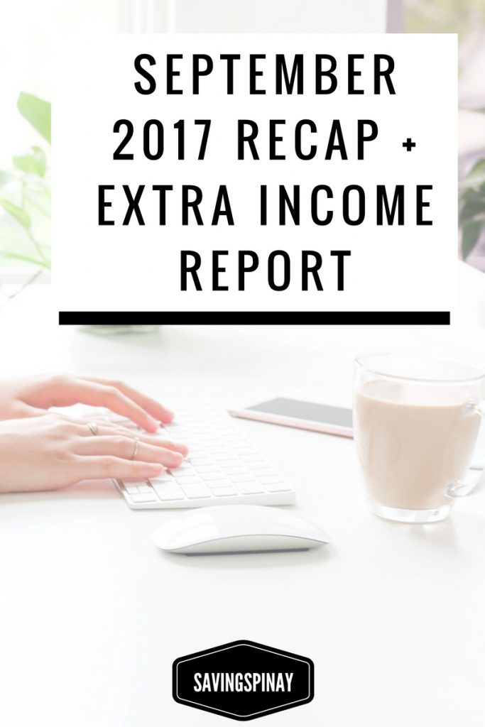 September 2017 Recap and Extra Income Report